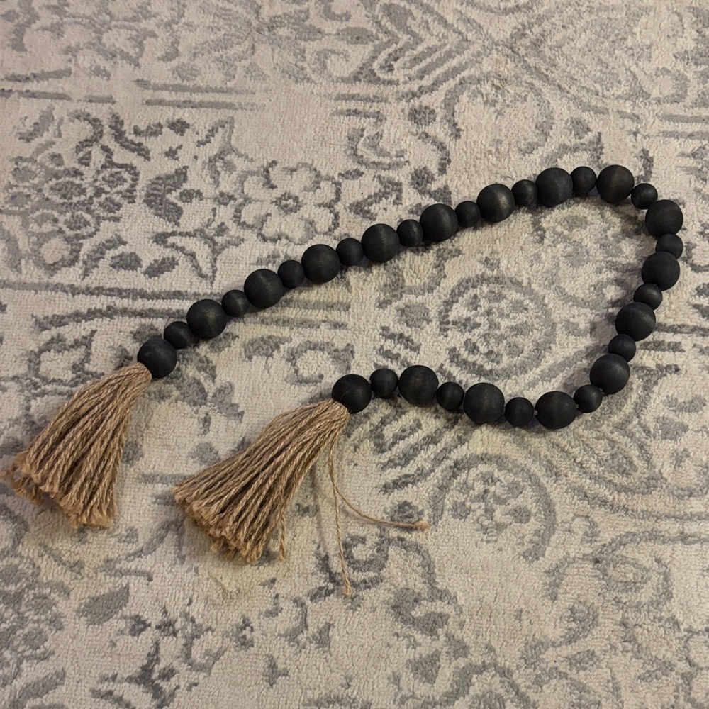 Black Beaded decor